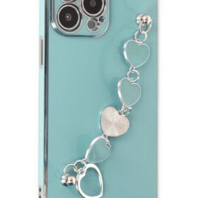 iPhone 14 Pro Max Kılıf Esila Silikon - Su Yeşili-(5796)