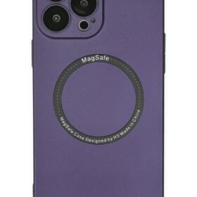 iPhone 14 Pro Kılıf Jack Magneticsafe Lens Silikon - Mor-(5796)
