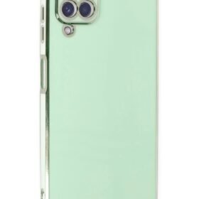 Samsung Galaxy A22 Kılıf Volet Silikon - Açık Yeşil-(5796)