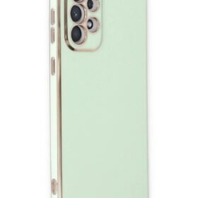 Samsung Galaxy A33 5G Kılıf Volet Silikon - Açık Yeşil-(5796)