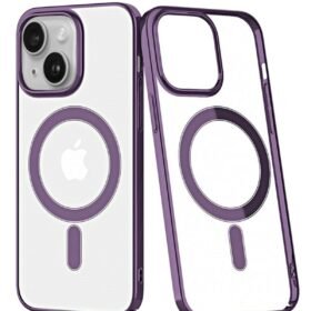 iPhone 14 Plus Kılıf Element Magneticsafe Sert Kapak - Mor-(5796)