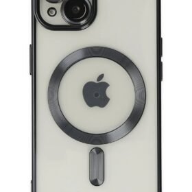 iPhone 14 Kılıf Kross Magneticsafe Kapak - Siyah-(5796)