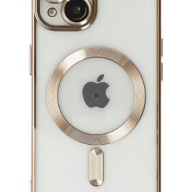 iPhone 14 Plus Kılıf Kross Magneticsafe Kapak - Gold-(5796)
