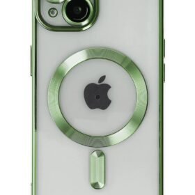 iPhone 14 Plus Kılıf Kross Magneticsafe Kapak - Koyu Yeşil-(5796)
