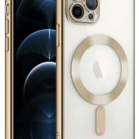 iPhone 14 Pro Max Kılıf Kross Magneticsafe Kapak - Gold-(5796)