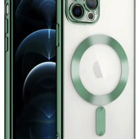 iPhone 14 Pro Max Kılıf Kross Magneticsafe Kapak - Koyu Yeşil-(5796)