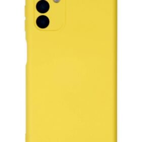 Samsung Galaxy A04S Kılıf Nano içi Kadife Silikon - Sarı-(5796)