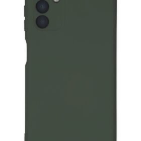 Samsung Galaxy A04S Kılıf Nano içi Kadife Silikon - Koyu Yeşil-(5796)