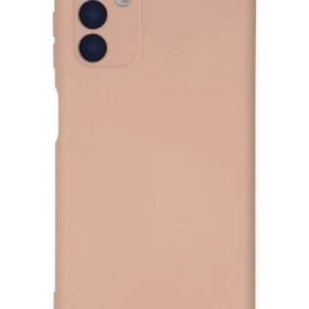 Samsung Galaxy A04S Kılıf Nano içi Kadife Silikon - Pudra-(5796)