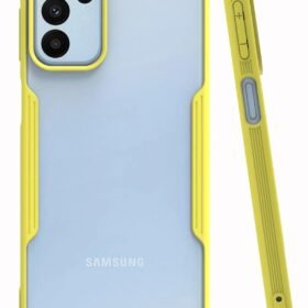 Samsung Galaxy A04S Kılıf Platin Silikon - Sarı-(5796)