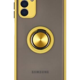 Samsung Galaxy A04S Kılıf Montreal Yüzüklü Silikon Kapak - Sarı-(5796)