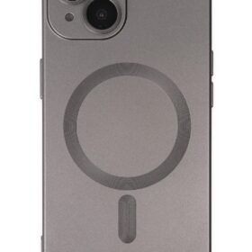 iPhone 14 Plus Kılıf Moshi Lens Magneticsafe Silikon - Füme-(5796)