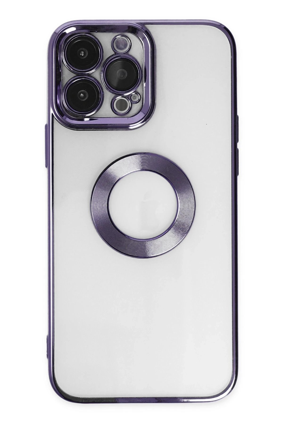 iPhone 14 Pro Kılıf Slot Silikon - Mor-(5796)