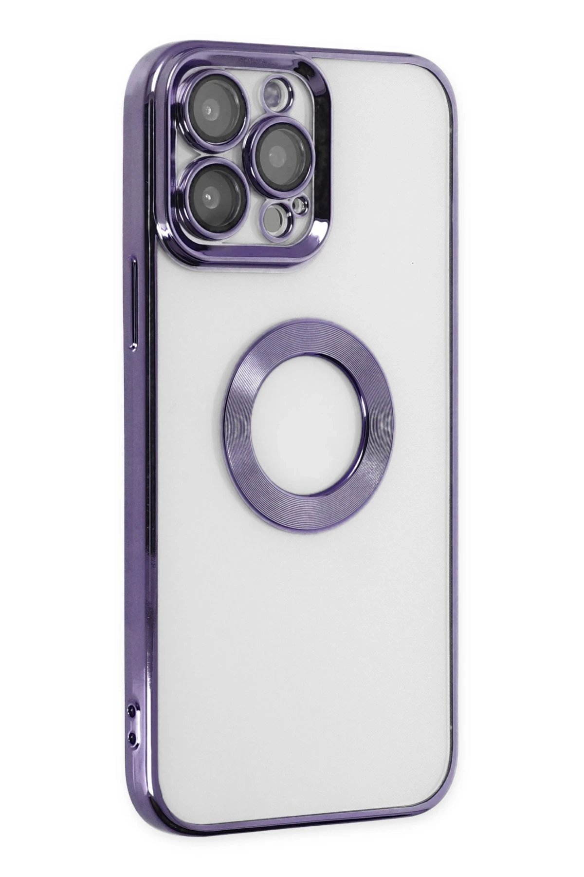 iPhone 14 Pro Kılıf Slot Silikon - Mor-(5796) - Görsel 2