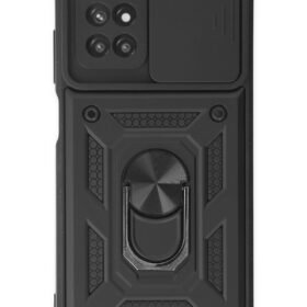 Xiaomi Redmi 10 2022 Kılıf Pars Lens Yüzüklü Silikon - Siyah-(5796)