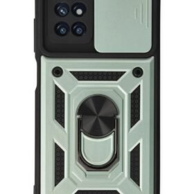 Xiaomi Redmi 10 2022 Kılıf Pars Lens Yüzüklü Silikon - Yeşil-(5796)