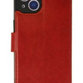 iPhone 14 Plus Kılıf Trend S Plus Kapaklı Kılıf - Kırmızı-(5796)