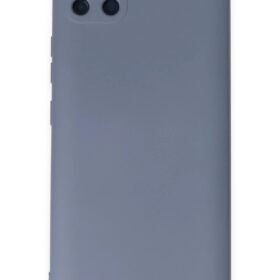 Realme C11 Kılıf Nano içi Kadife Silikon - Gri-(5796)