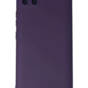 Realme C11 Kılıf Nano içi Kadife Silikon - Mor-(5796)