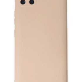 Realme C11 Kılıf Nano içi Kadife Silikon - Pudra-(5796)