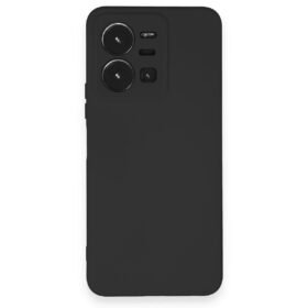 Vivo Y35 Kılıf Nano içi Kadife Silikon - Siyah-(5796)