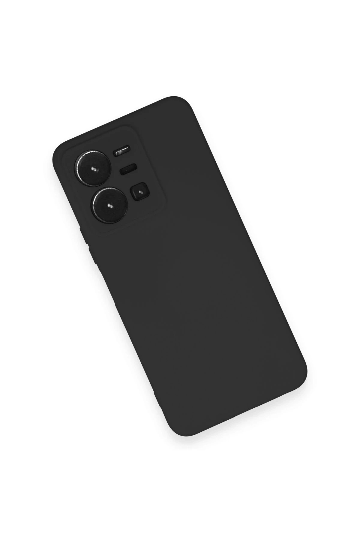 Vivo Y35 Kılıf Nano içi Kadife Silikon - Siyah-(5796) - Görsel 3