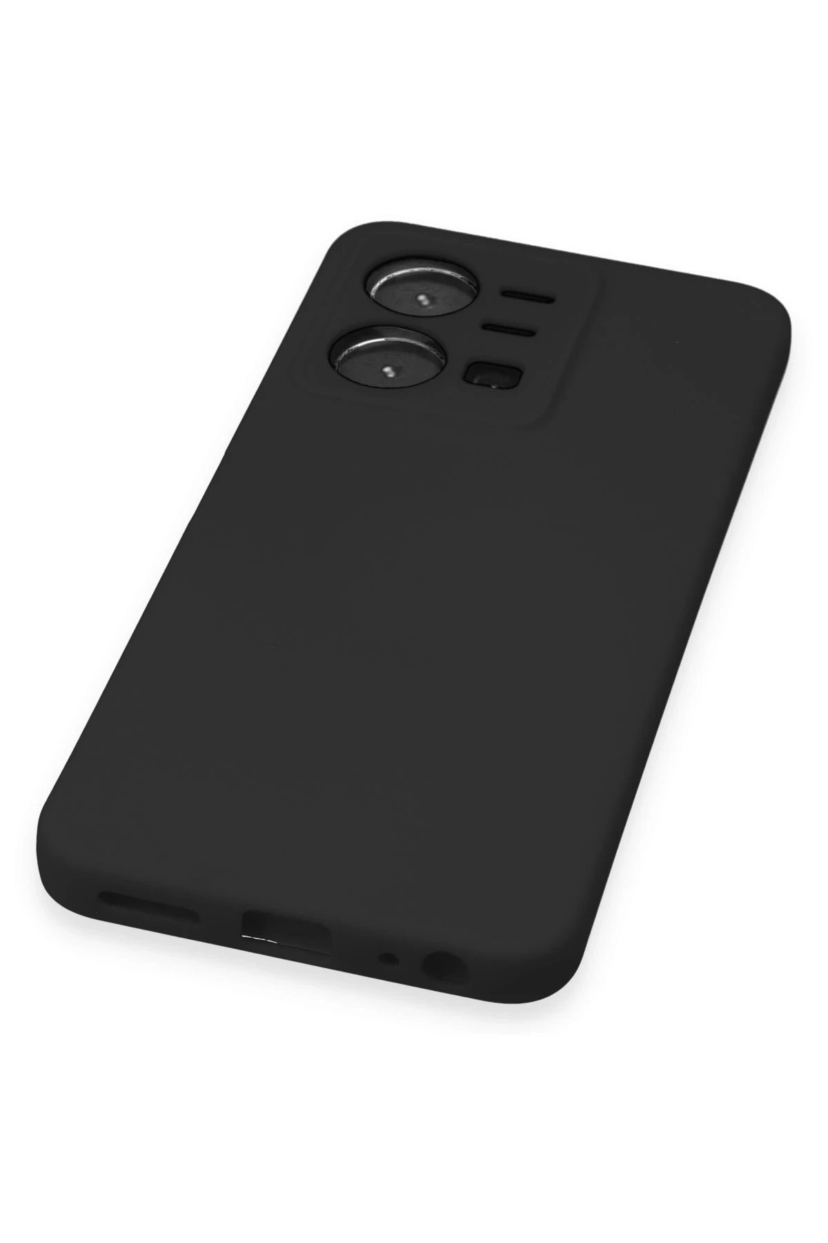 Vivo Y35 Kılıf Nano içi Kadife Silikon - Siyah-(5796) - Görsel 5