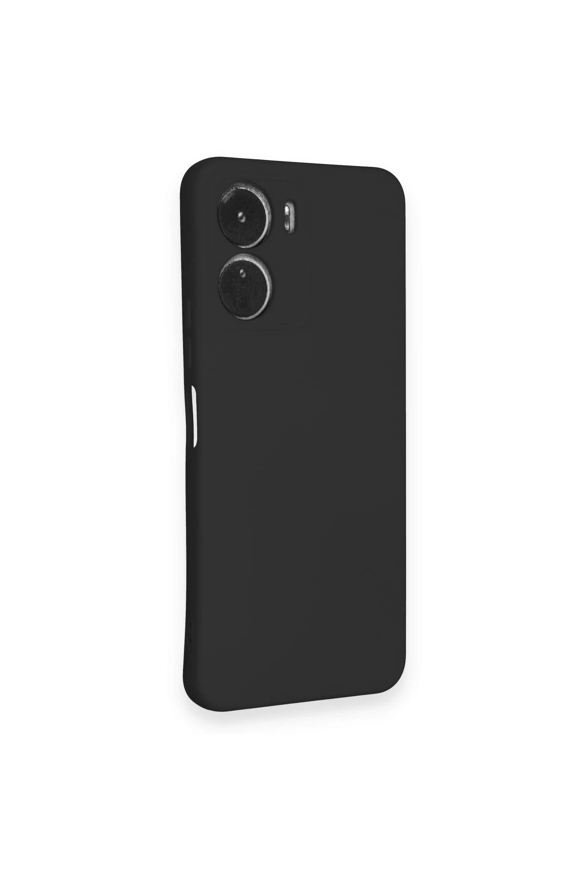 Vivo Y16 Kılıf Nano içi Kadife Silikon - Siyah-(5796) - Görsel 2