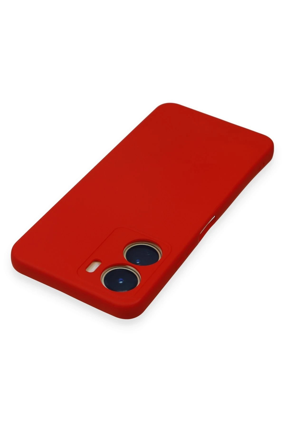 Vivo Y16 Kılıf Nano içi Kadife Silikon - Kırmızı-(5796) - Görsel 4