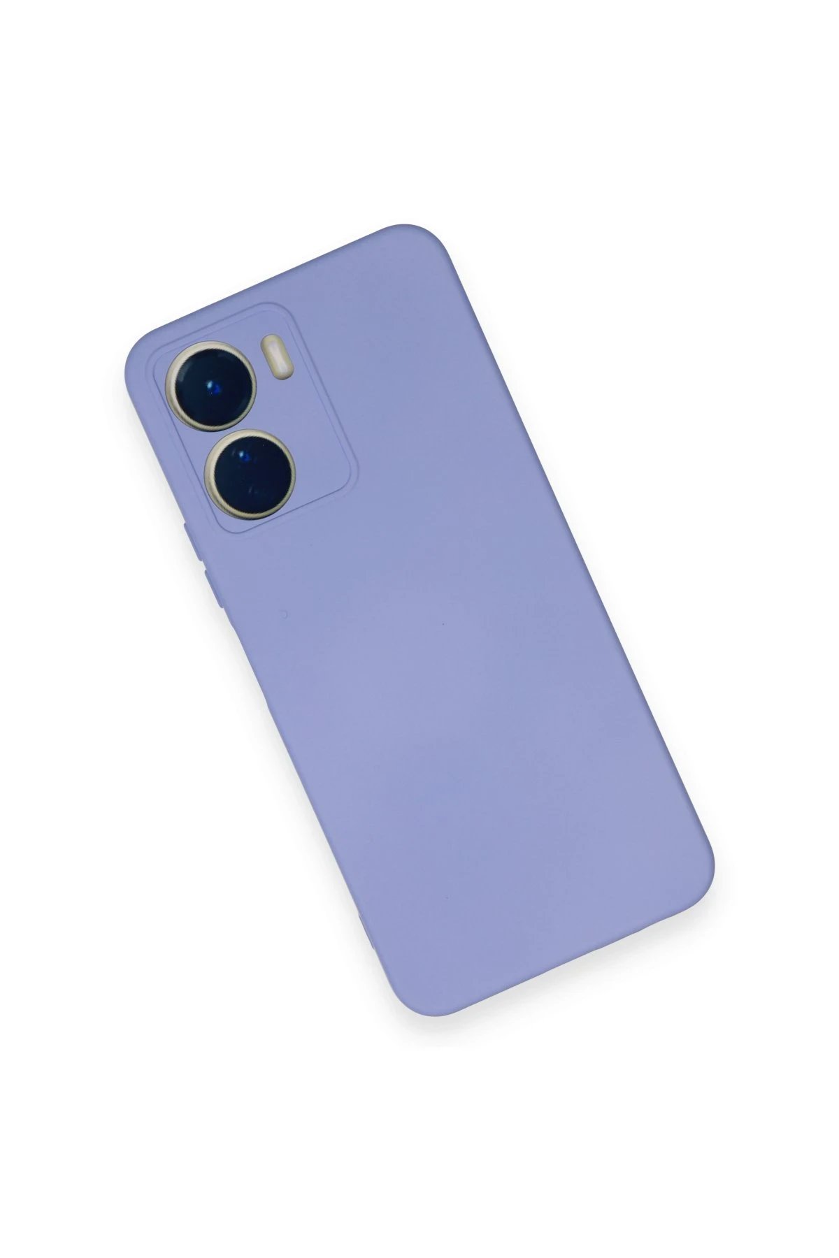 Vivo Y16 Kılıf Nano içi Kadife Silikon - Lila-(5796) - Görsel 3