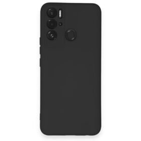 Tecno Pova Neo Kılıf Nano içi Kadife Silikon - Siyah-(5796)