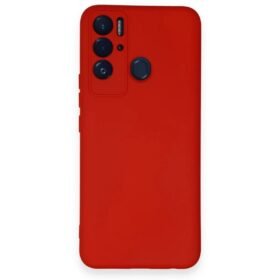 Tecno Pova Neo Kılıf Nano içi Kadife Silikon - Kırmızı-(5796)