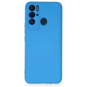 Tecno Pova Neo Kılıf Nano içi Kadife Silikon - Mavi-(5796)