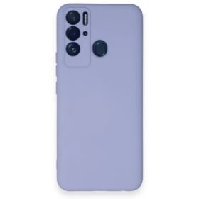 Tecno Pova Neo Kılıf Nano içi Kadife Silikon - Lila-(5796)