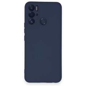 Tecno Pova Neo Kılıf Nano içi Kadife Silikon - Lacivert-(5796)