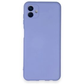 Samsung Galaxy A04 Kılıf Nano içi Kadife Silikon - Lila-(5796)