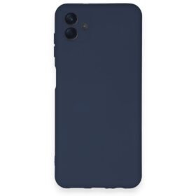 Samsung Galaxy A04 Kılıf Nano içi Kadife Silikon - Lacivert-(5796)