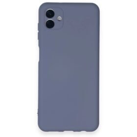 Samsung Galaxy A04 Kılıf Nano içi Kadife Silikon - Gri-(5796)