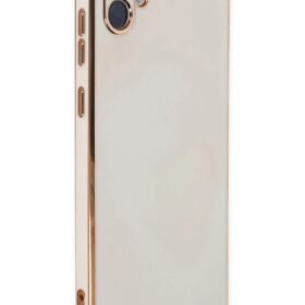 Samsung Galaxy A04 Kılıf Volet Silikon - Beyaz-(5796)