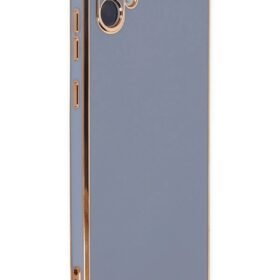 Samsung Galaxy A04 Kılıf Volet Silikon - Mavi-(5796)