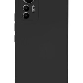 Xiaomi Mi 12 Lite Kılıf Nano içi Kadife Silikon - Siyah-(5796)