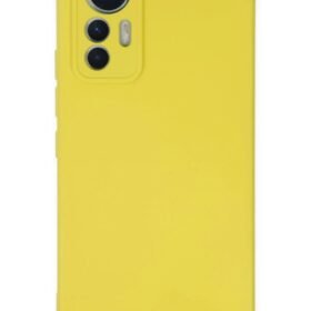 Xiaomi Mi 12 Lite Kılıf Nano içi Kadife Silikon - Sarı-(5796)