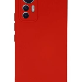 Xiaomi Mi 12 Lite Kılıf Nano içi Kadife Silikon - Kırmızı-(5796)