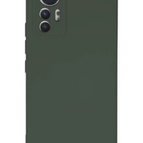 Xiaomi Mi 12 Lite Kılıf Nano içi Kadife Silikon - Koyu Yeşil-(5796)