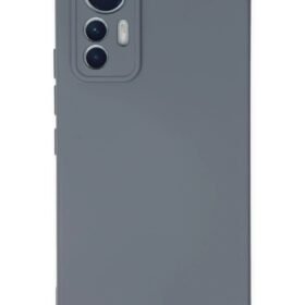 Xiaomi Mi 12 Lite Kılıf Nano içi Kadife Silikon - Gri-(5796)