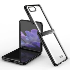 Samsung Galaxy Z Flip 4 Kılıf Fold Element Kapak - Siyah-(5796)