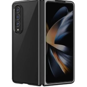 Samsung Galaxy Z Fold 4 Kılıf Fold Element Kapak - Siyah-(5796)