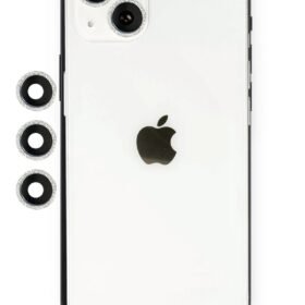 iPhone 14 Shine Kamera Lens - Gümüş-(5796)