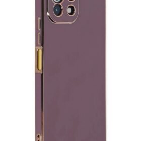 Xiaomi Mİ 11 Lite Kılıf Volet Silikon - Mor-(5796)