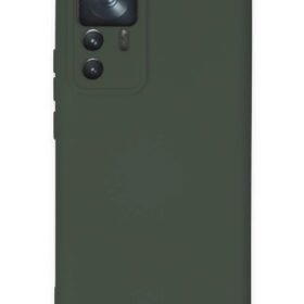 Xiaomi Mi 12T Pro Kılıf Nano içi Kadife Silikon - Koyu Yeşil-(5796)